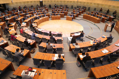 Sitzung des nordrhein-westfälischen Landtages