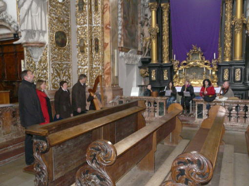 in der Stiftskirche Schlierbach mit der Gruppe "Garklein"