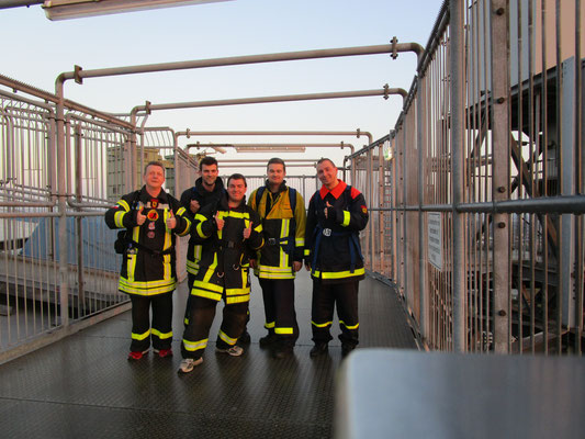 Beim Training am Gasometer Oberhausen mit dem TFA-Team Herne