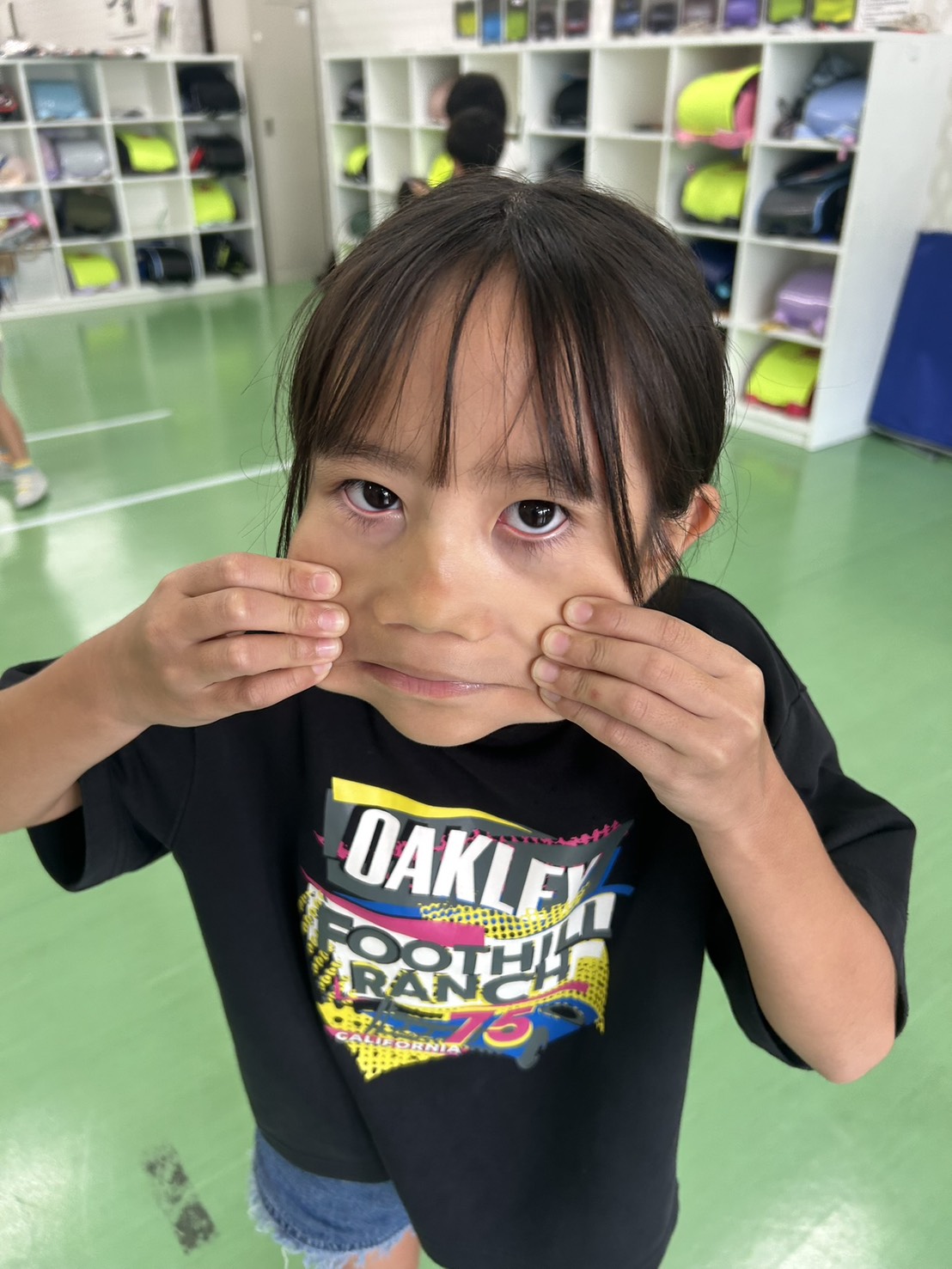 台風にも負けない元気な子供たち！！