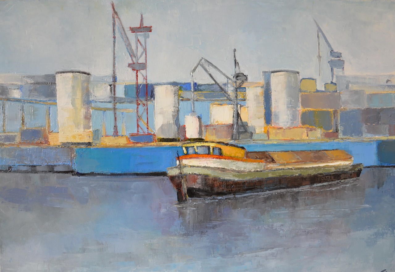 dock3_huile sur toile 2013_46X65cm-Catherine R.Charlemagne