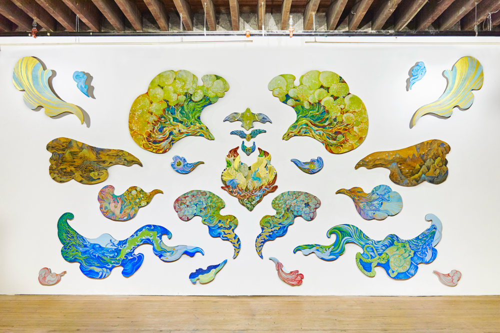 OPEN ATLAS    3.5M×7M wood on mineral pigment 