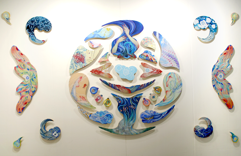 Dear puzzle 1.5m×1.5m acrylic on wood