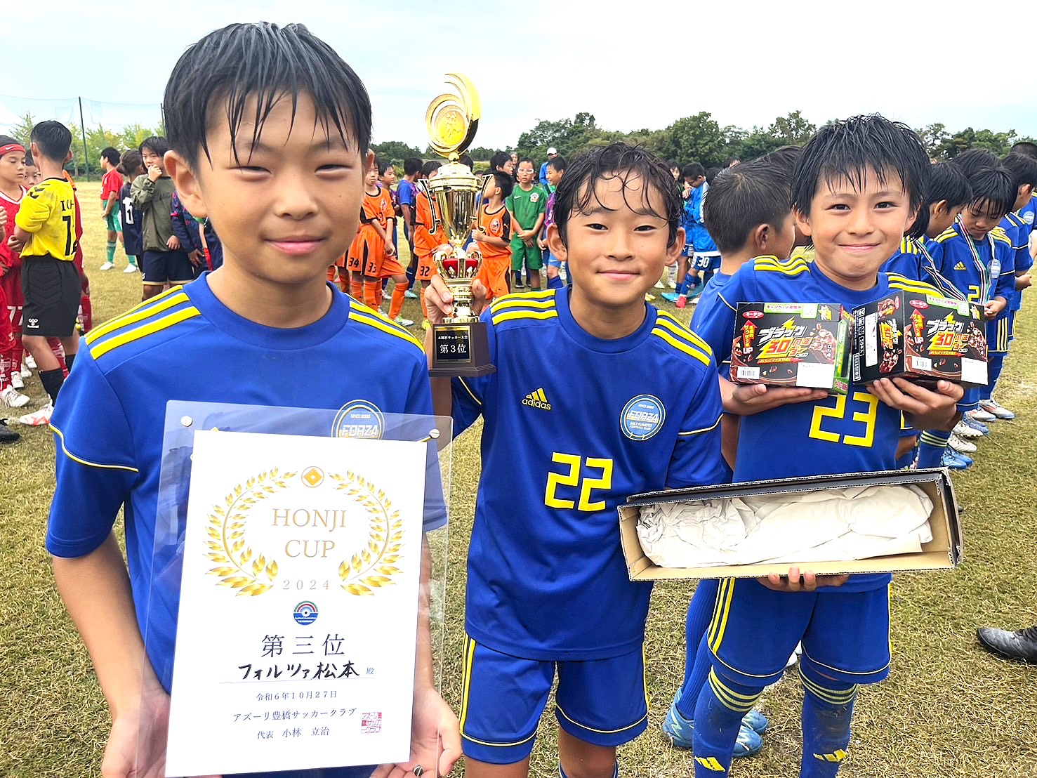 第３位のフォルツァ松本。