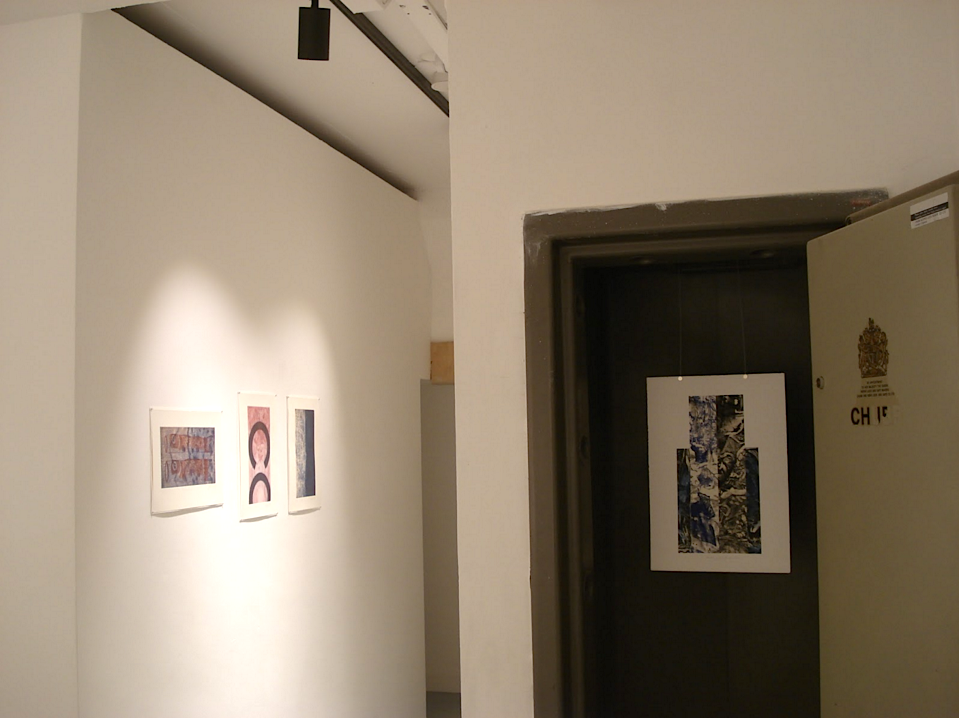 left:etching works by Yuriko Miyoshi   right:etching works by Masato Nagai