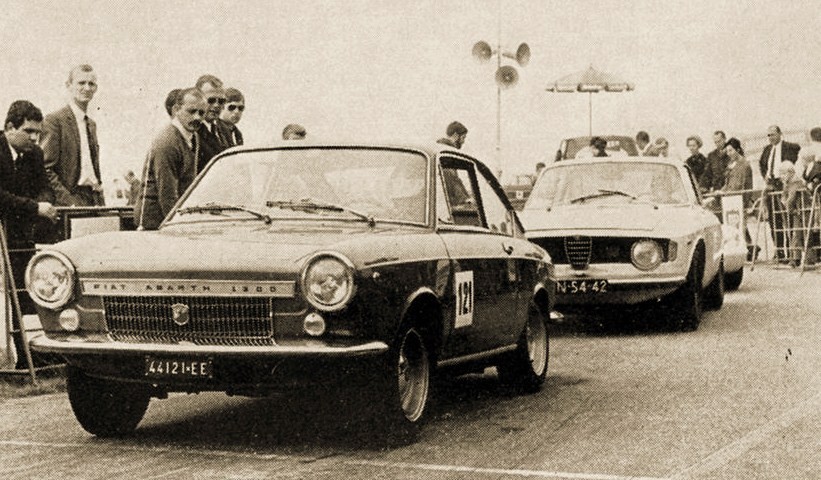 Ed Swart met de Fiat Abarth 1300 1967