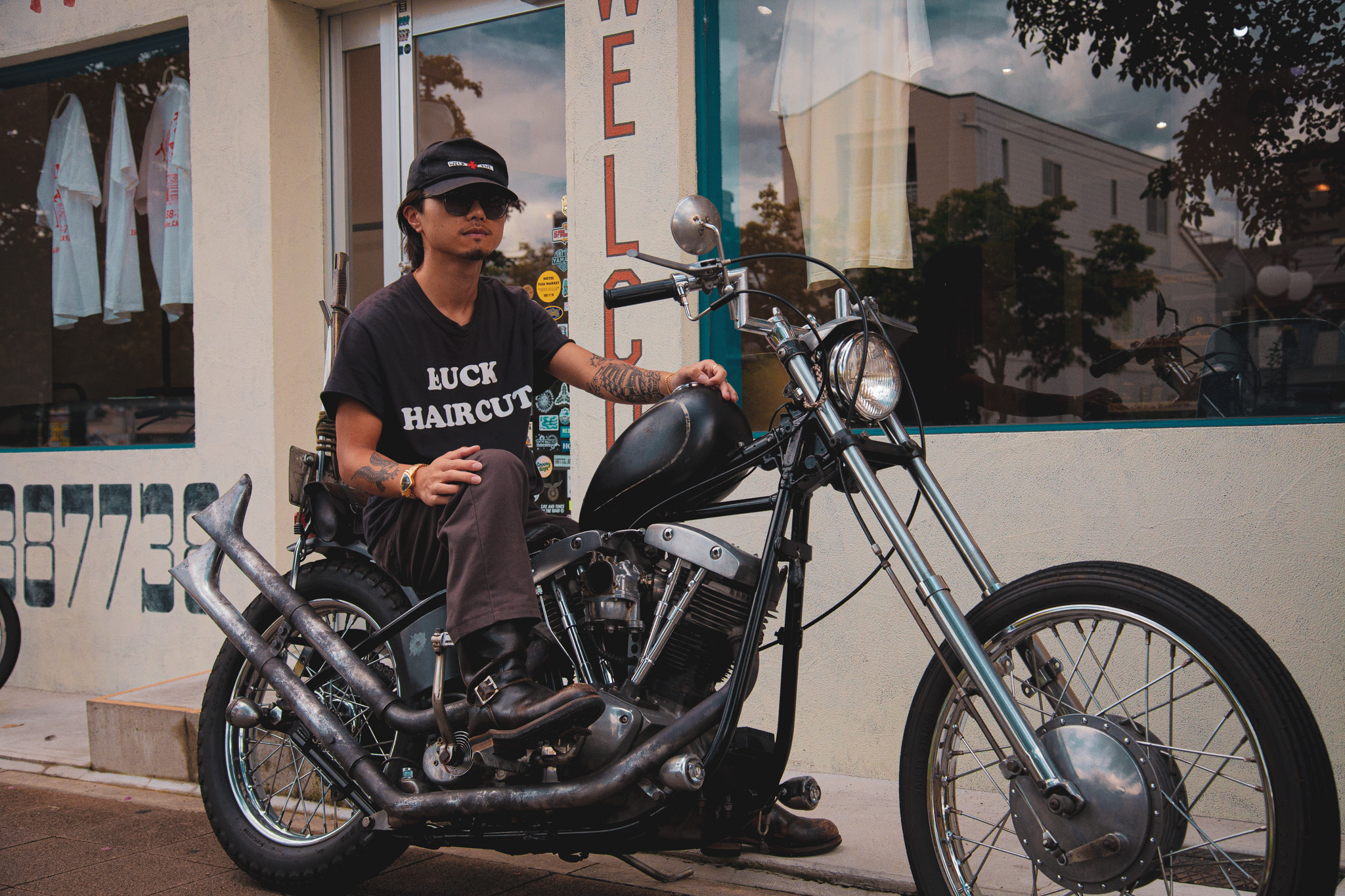 初めて見たものが普通のバイクではなく「CHOPPER」だったのでものすごい衝撃だった