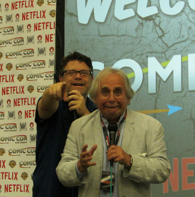 Sean Astin and Sylvester McCoy at Comic Con Amsterdam