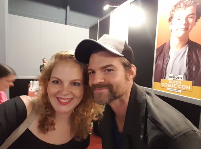 Selfie with Daniel Gillies at Dutch Comic Con