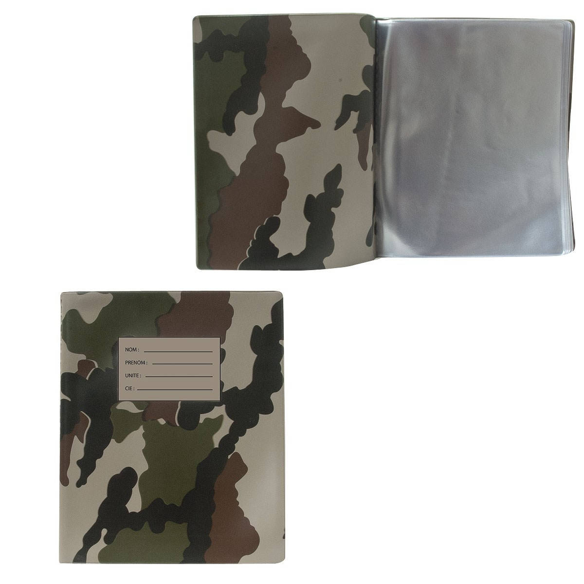 Porte-vues A5 couverture camouflage CE : 60 vues Couleur Camouflage Couleur  Camouflage
