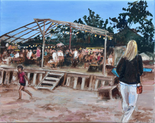 Cap Ferret, Öl auf Leinwand, 40 x 50 cm, 2021, verkauft