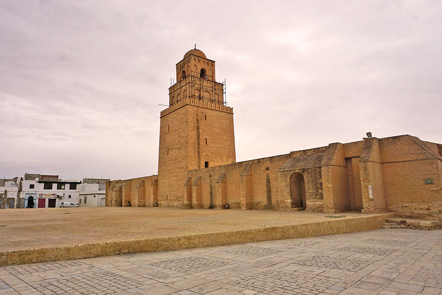 Kairouan, Älteste Minaret der Welt. Pilger Stadt in Tunesien 