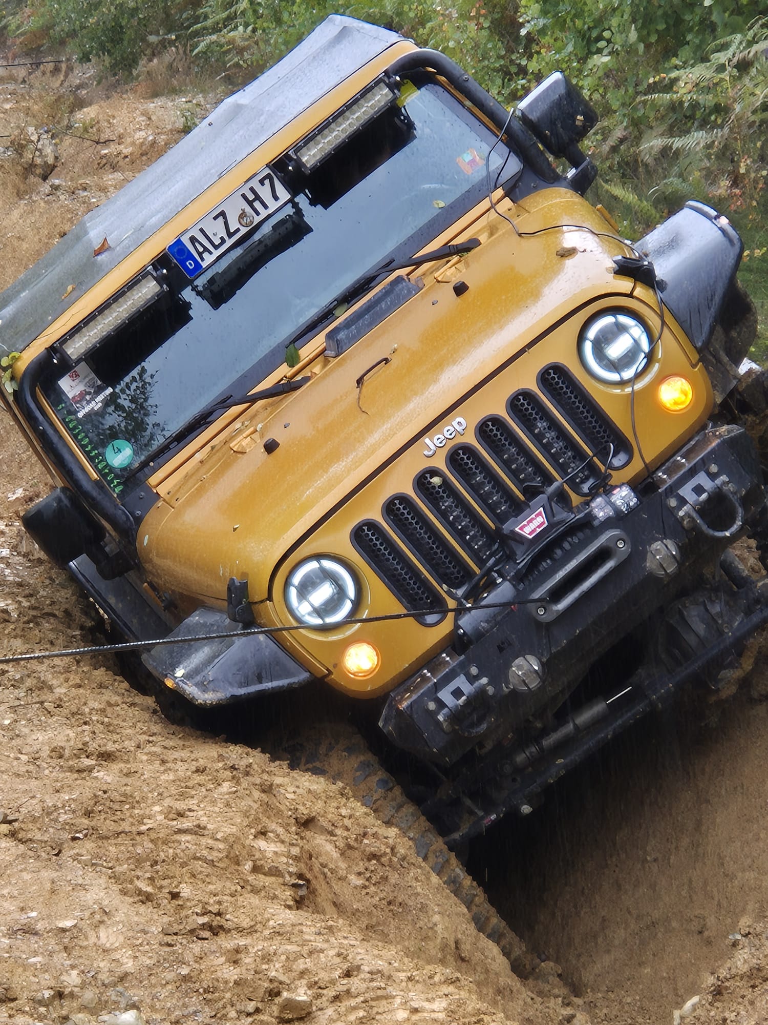 Jeep in Aktion