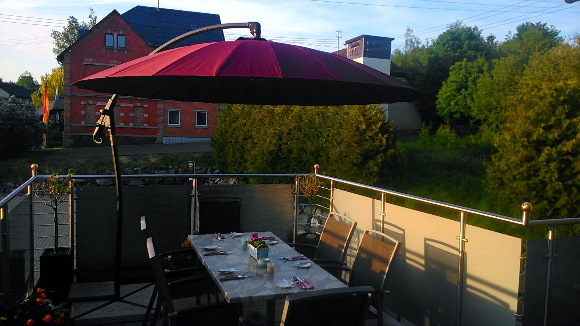 ...gerne können Sie unsere Terrasse für eine private Feier nutzen...