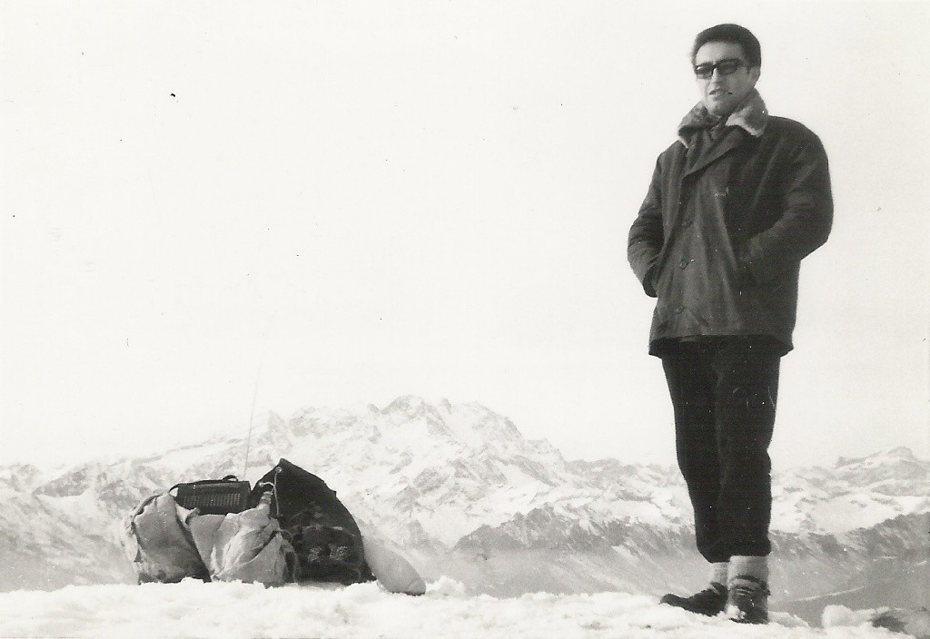 DIC 1965 -  Ai tempi si andava in montagna con una modesta attrezzatura