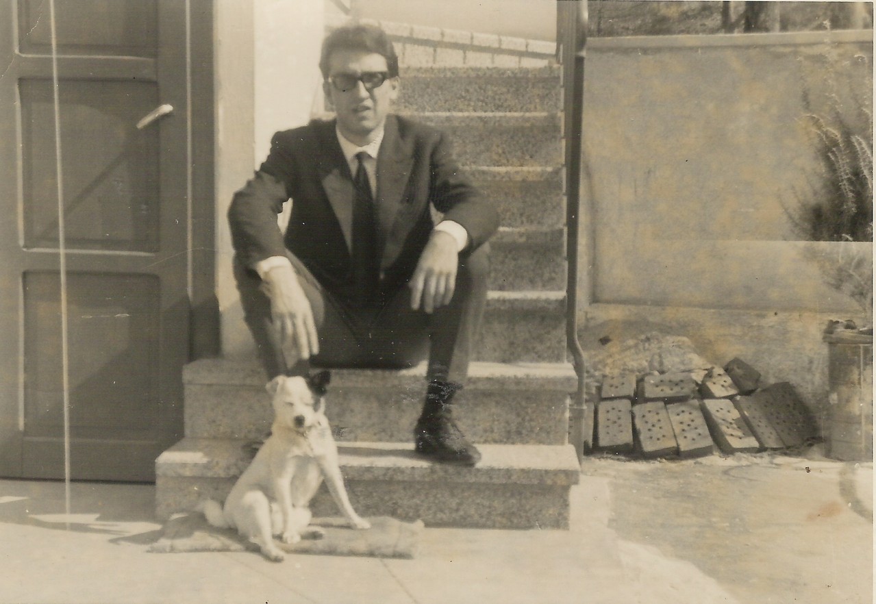 MARZO 1965 CON MIO CANE "REBEL"