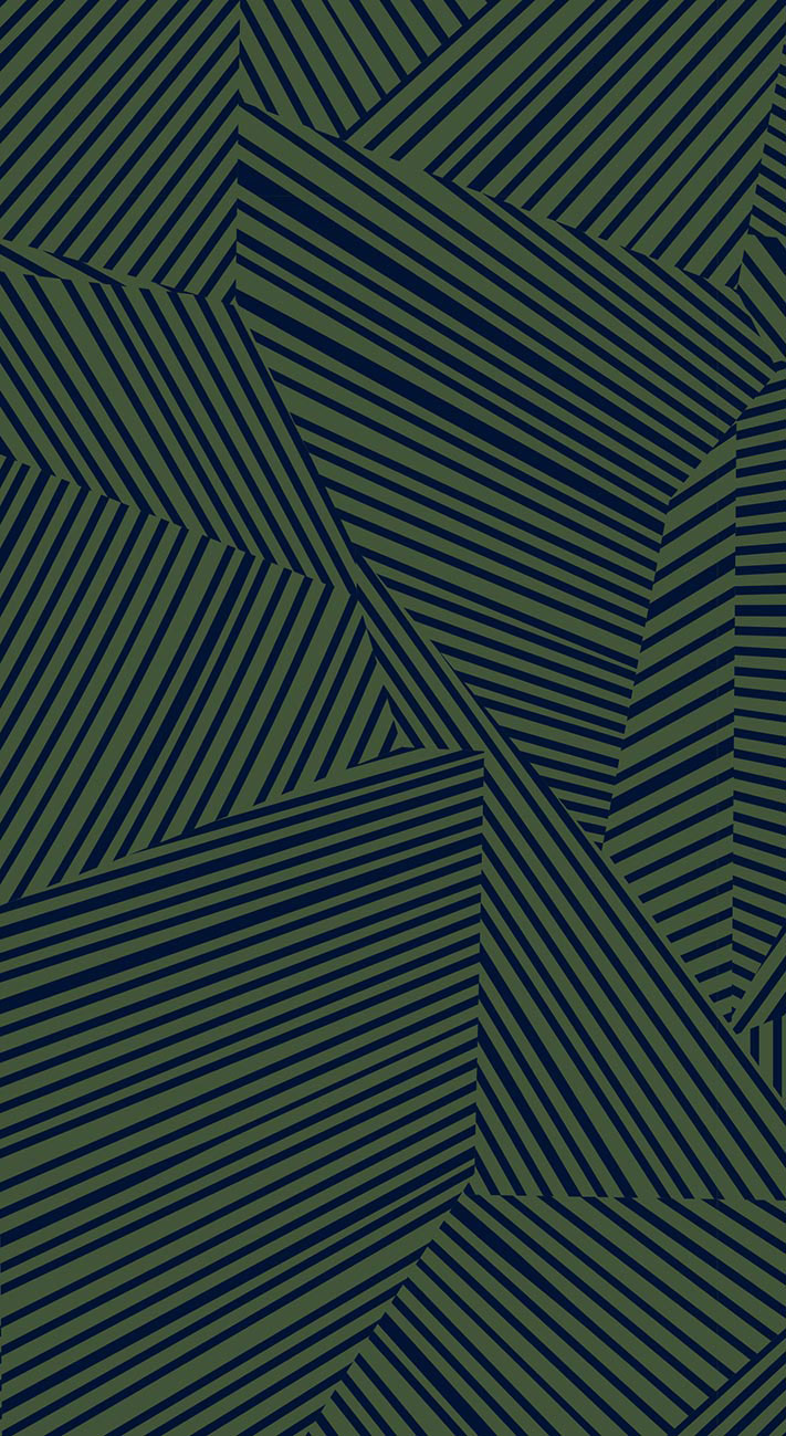 green graphic allover print