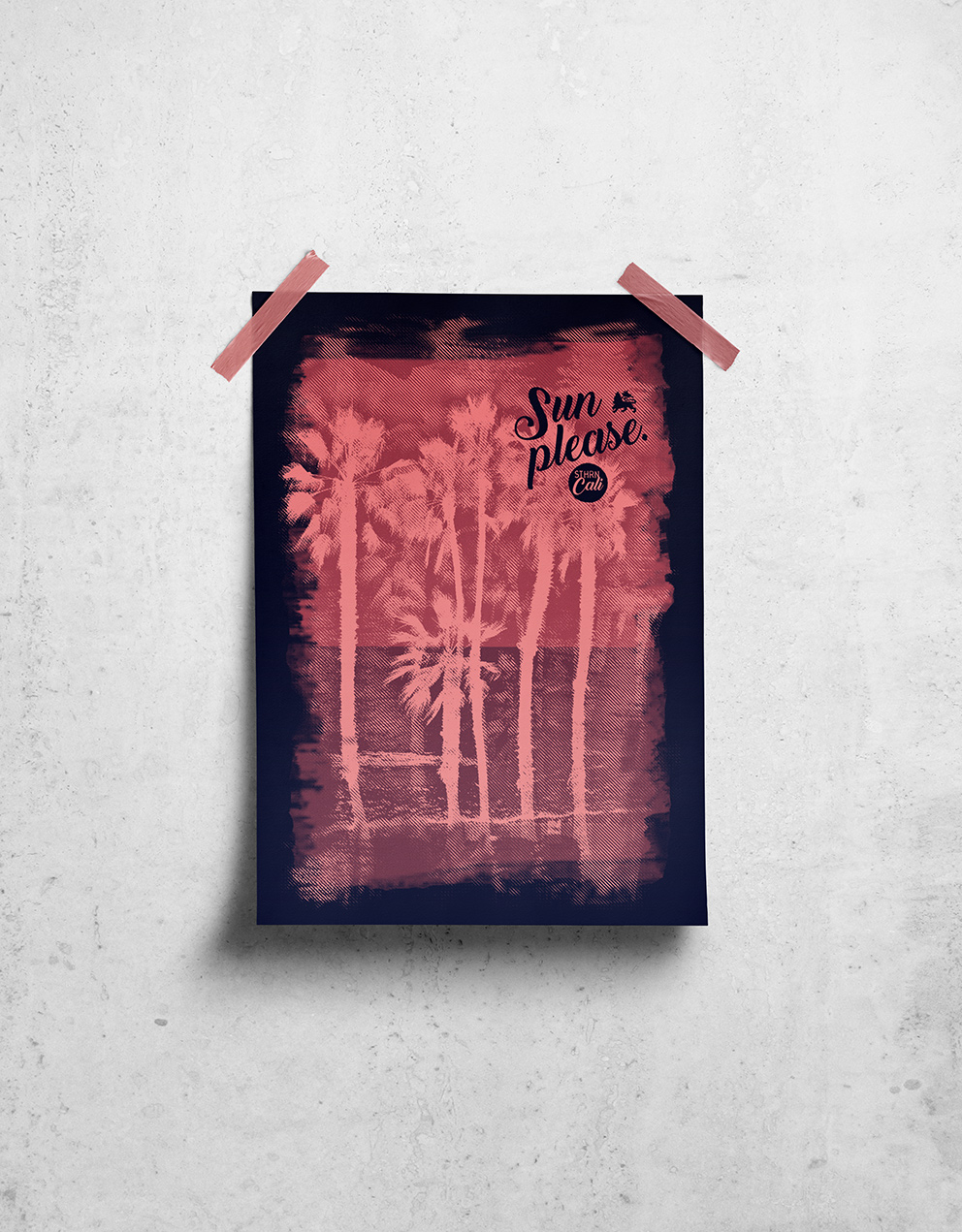 poster print with palms
