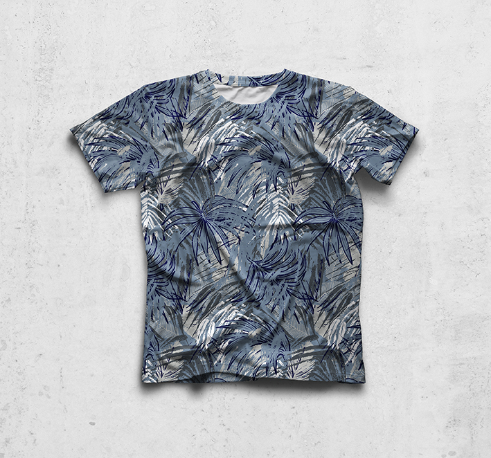 palm leafs allover print