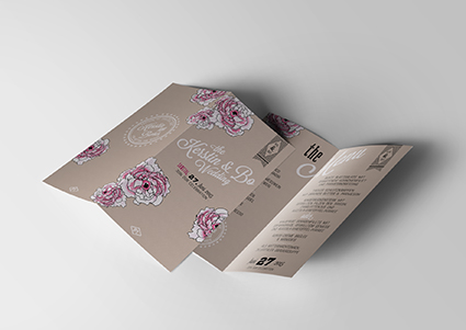Wedding menu