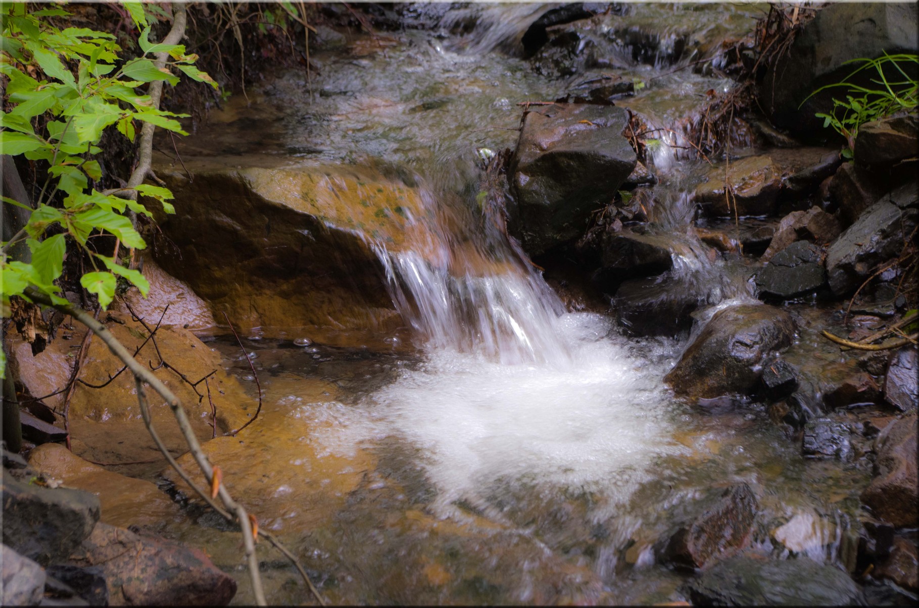 Wasser begleitet unsere Wanderung