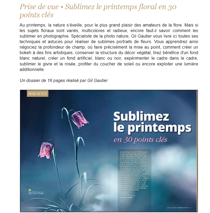 COMPETENCE PHOTO SUBLIMEZ LE PRINTEMPS FLORAL
