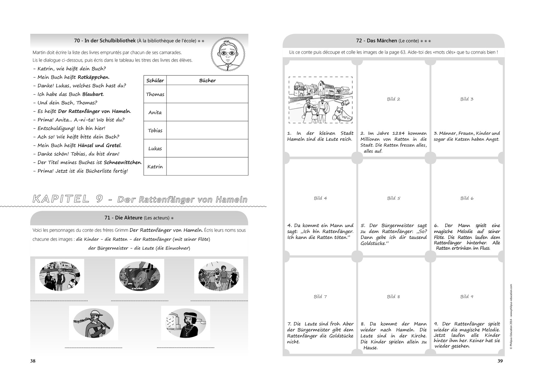 Extrait du cahier d'entraînement KWS A1.2 (123 Übungen und Spiele)