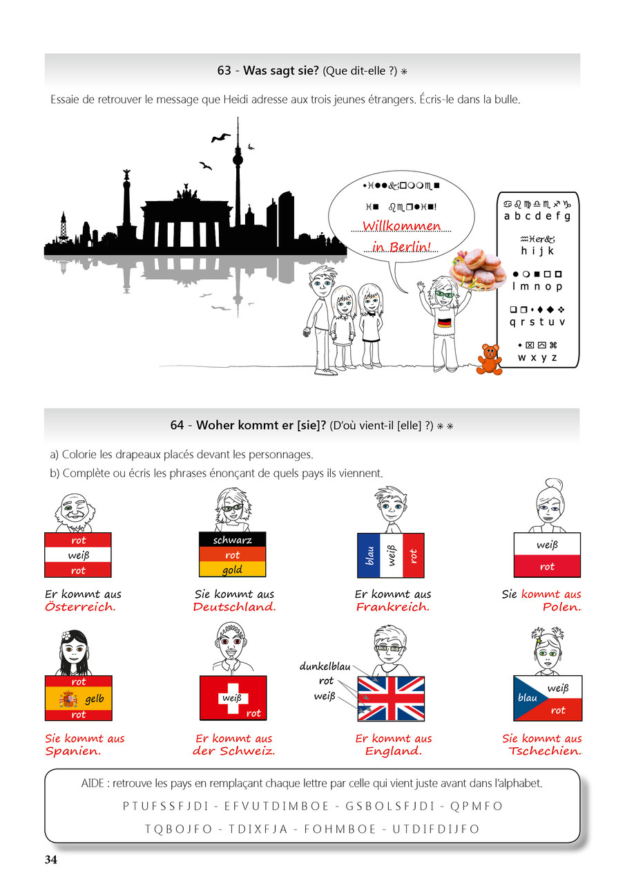 Présentation Cahier Allemand Cahier - Allemand en CE2, CM1, CM2, 6ème - extraits - www.philipus