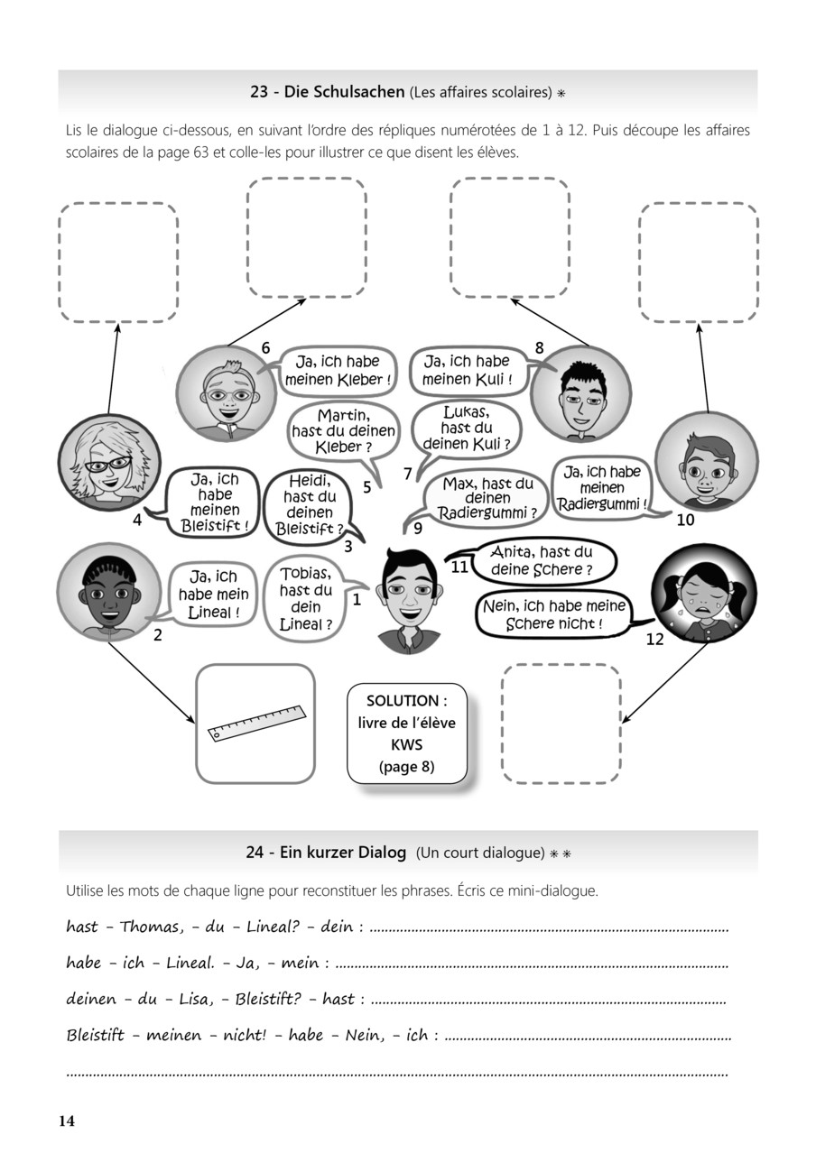 Page De Garde Cahier D'allemand Ce2 Cahier - Allemand en CE2, CM1, CM2, 6ème - extraits - www.philipus
