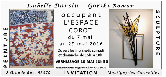 Exposition Roman Gorski - Isabelle Dansin, Espace Corot