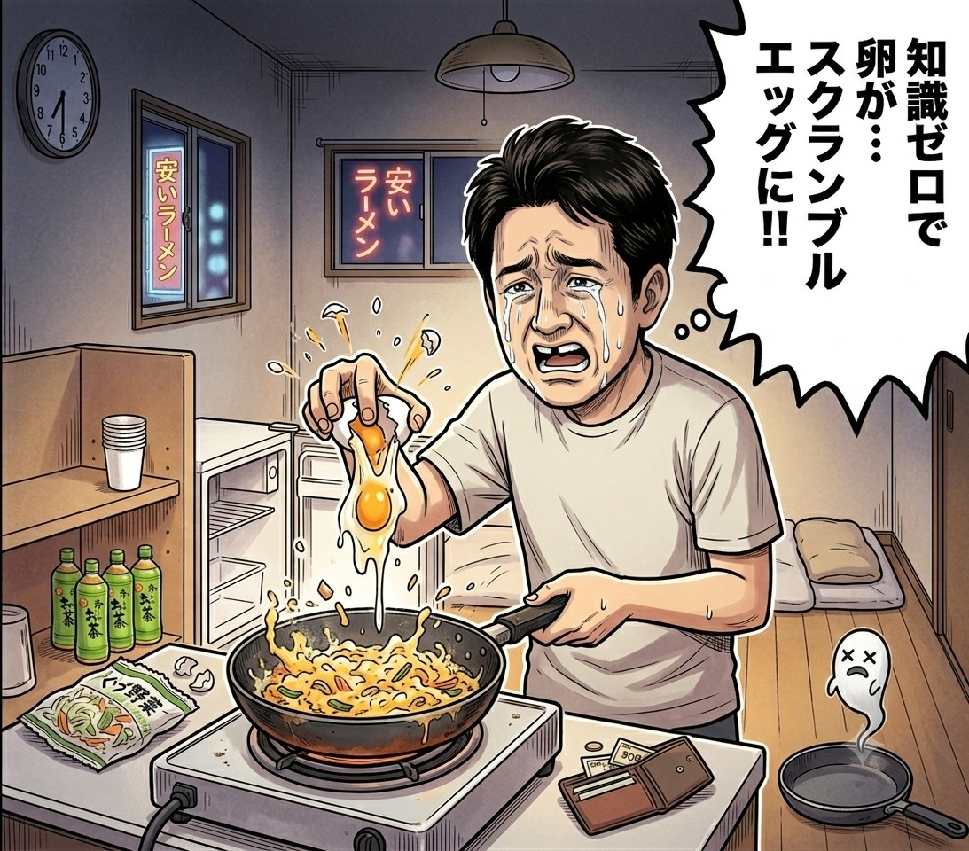 「オール外食男」の誕生！卵もまともに割れなかった私の自炊時代