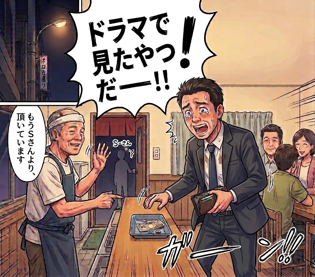 ドラマで見たやつだー！！恩人Sさんとの忘れられない思い出