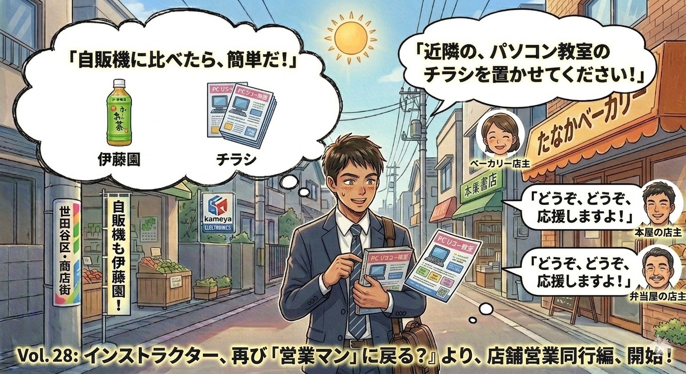 インストラクター、再び「営業マン」に戻る？