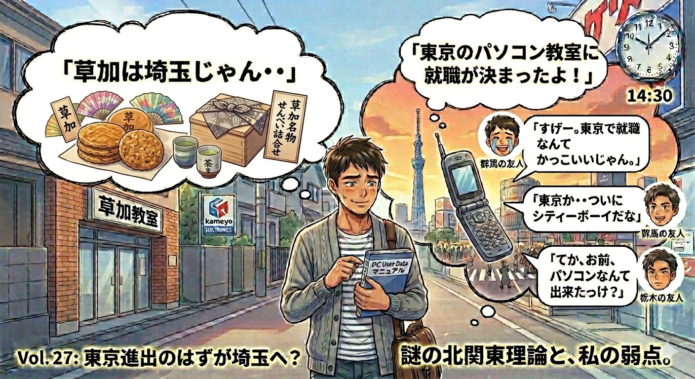東京進出のはずが埼玉へ？謎の北関東理論と、私の弱点
