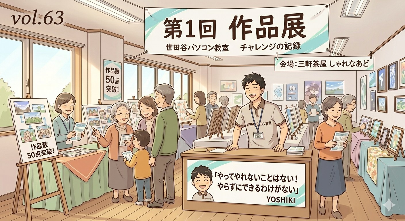 1教室での挑戦。作品展への道