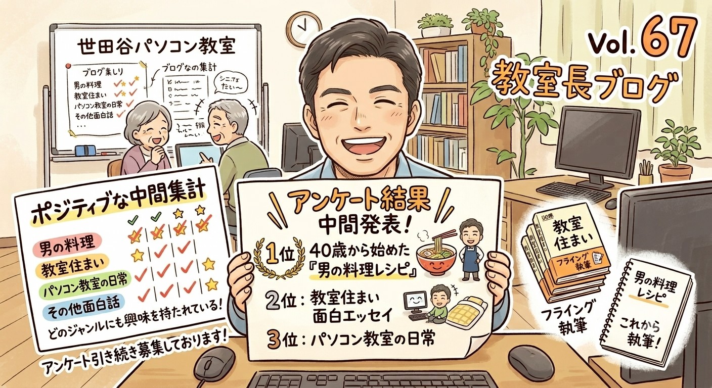 アンケート結果、中間発表！　まさかの1位は「男の料理」