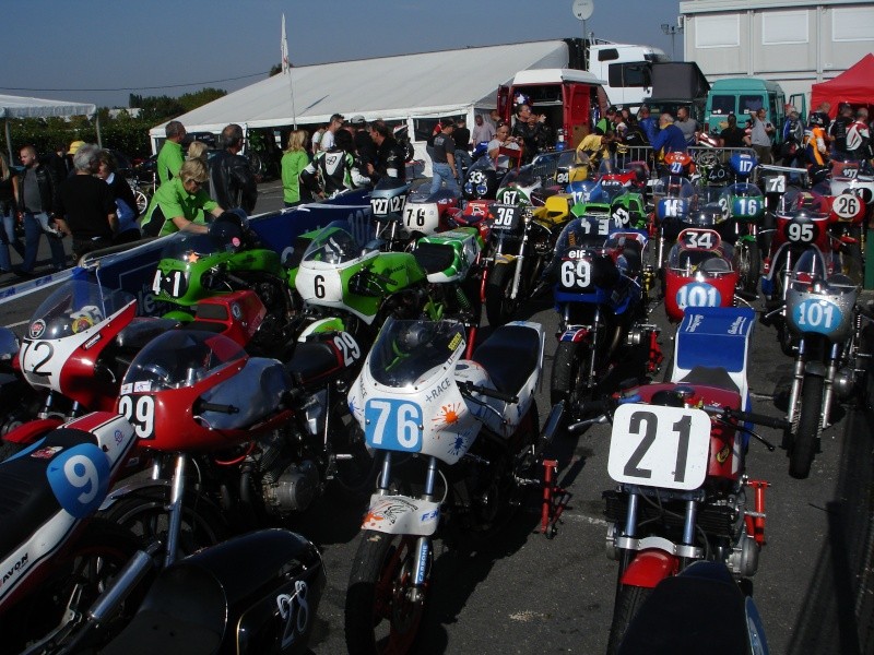 Parc fermé après l'arrivée