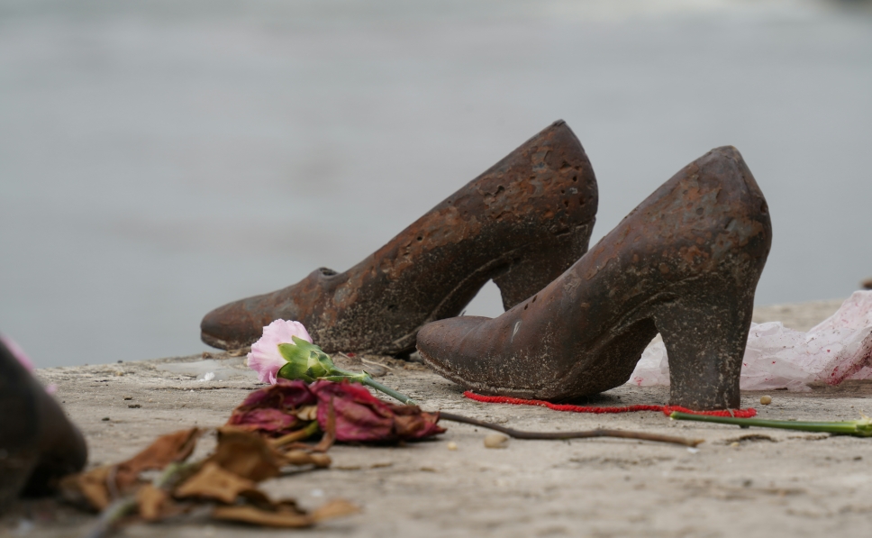 Schuhe am Donauufer, Budapest 