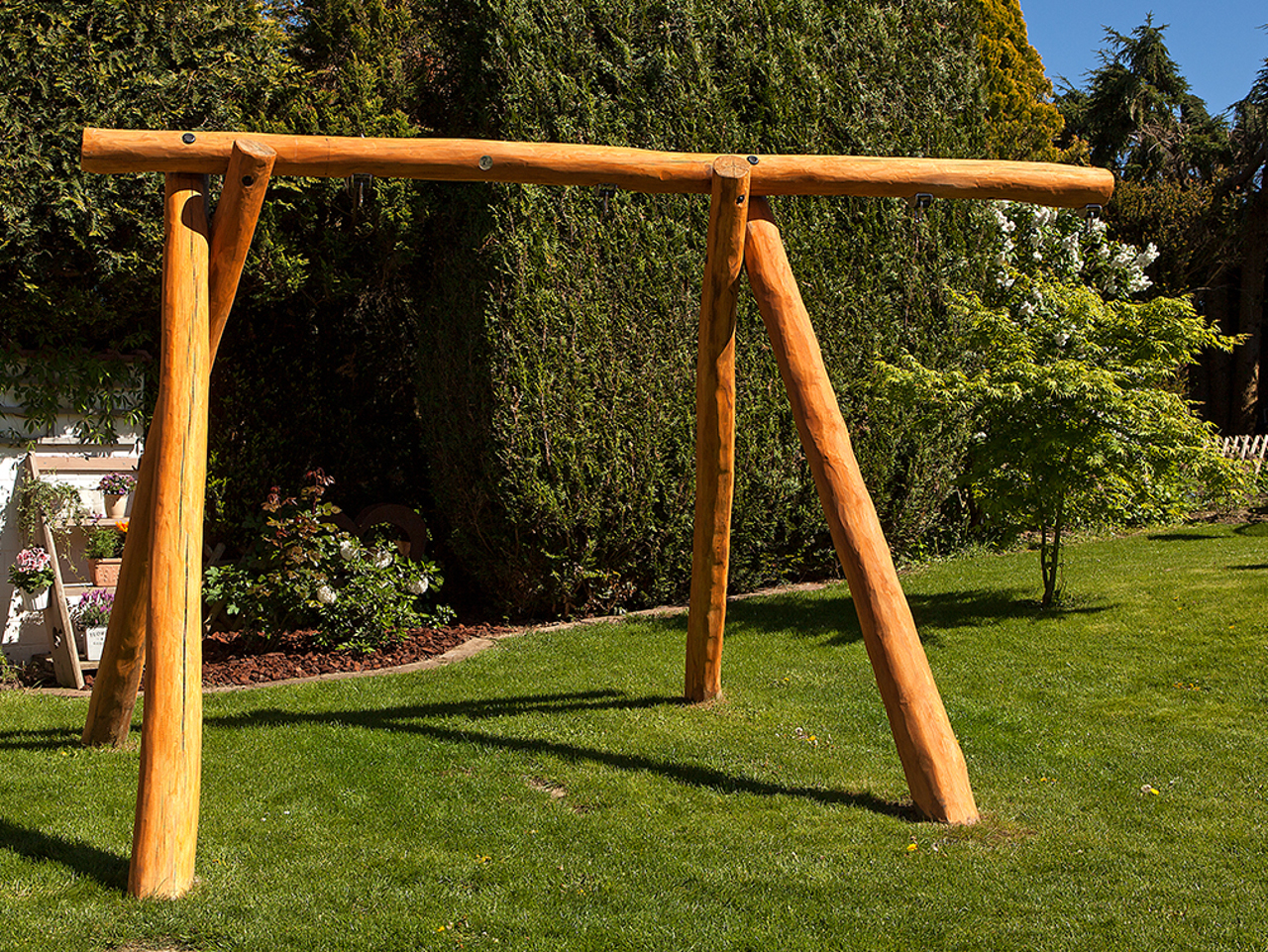 Holz Baum Schaukelsitz Klettern Rahmen Swing Set Außen LANG 3m Holz Baum Schaukelsitz Klettern Rahmen Swing Set Außen LANG 3m