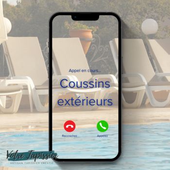 coussins extérieurs sur mesure