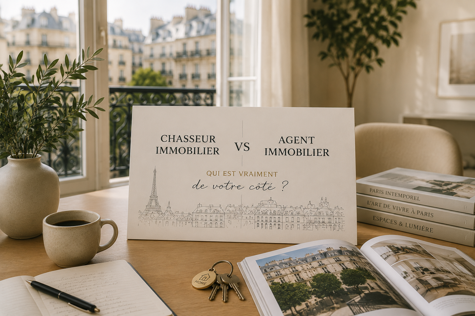 Chasseur immobilier vs agence immobilière : qui est vraiment de votre côté pour acheter à Paris ?