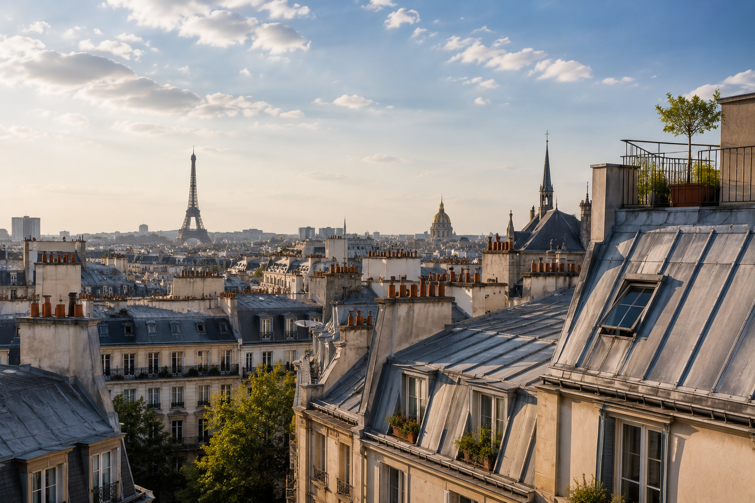 Le rêve parisien : Comment trouver un appartement au dernier étage à Paris avec vue ?