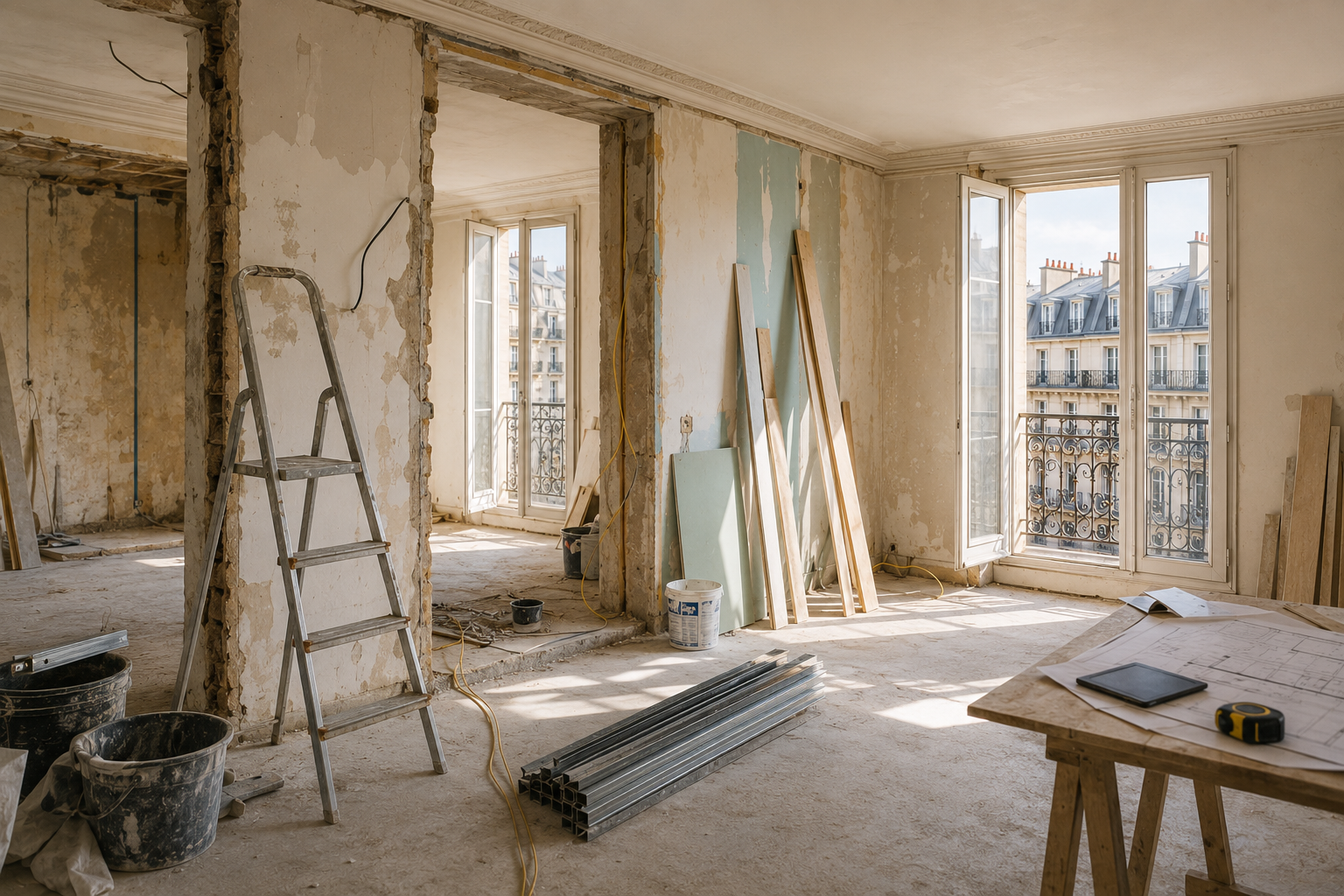 Coût de rénovation d'un appartement à Paris en 2026 : Le budget au m²