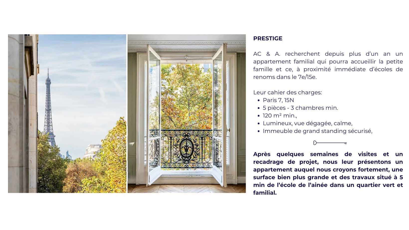 Appartement familial 6 pièces Haussmannien - Paris 7