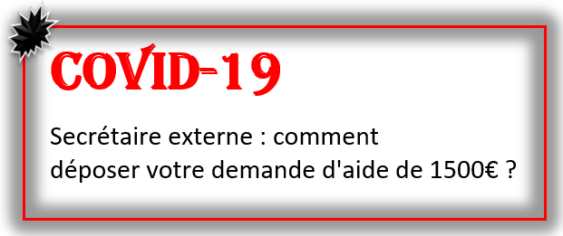 COVID-19 : comment déposer votre demande d'aide de 1500€