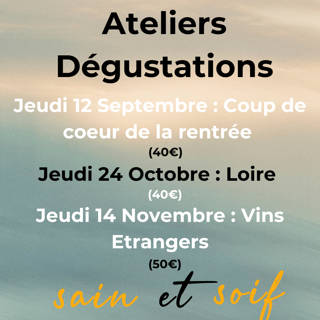 Ateliers Dégustation !