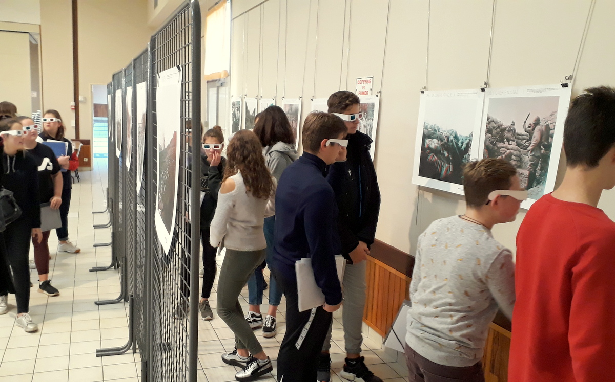 Les élèves de 3e du collège Émile Zola de Giberville