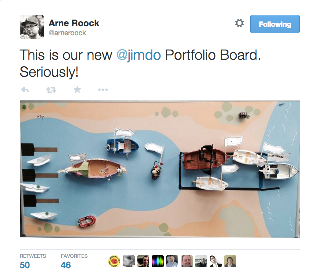 Jimdo's Shipping Board