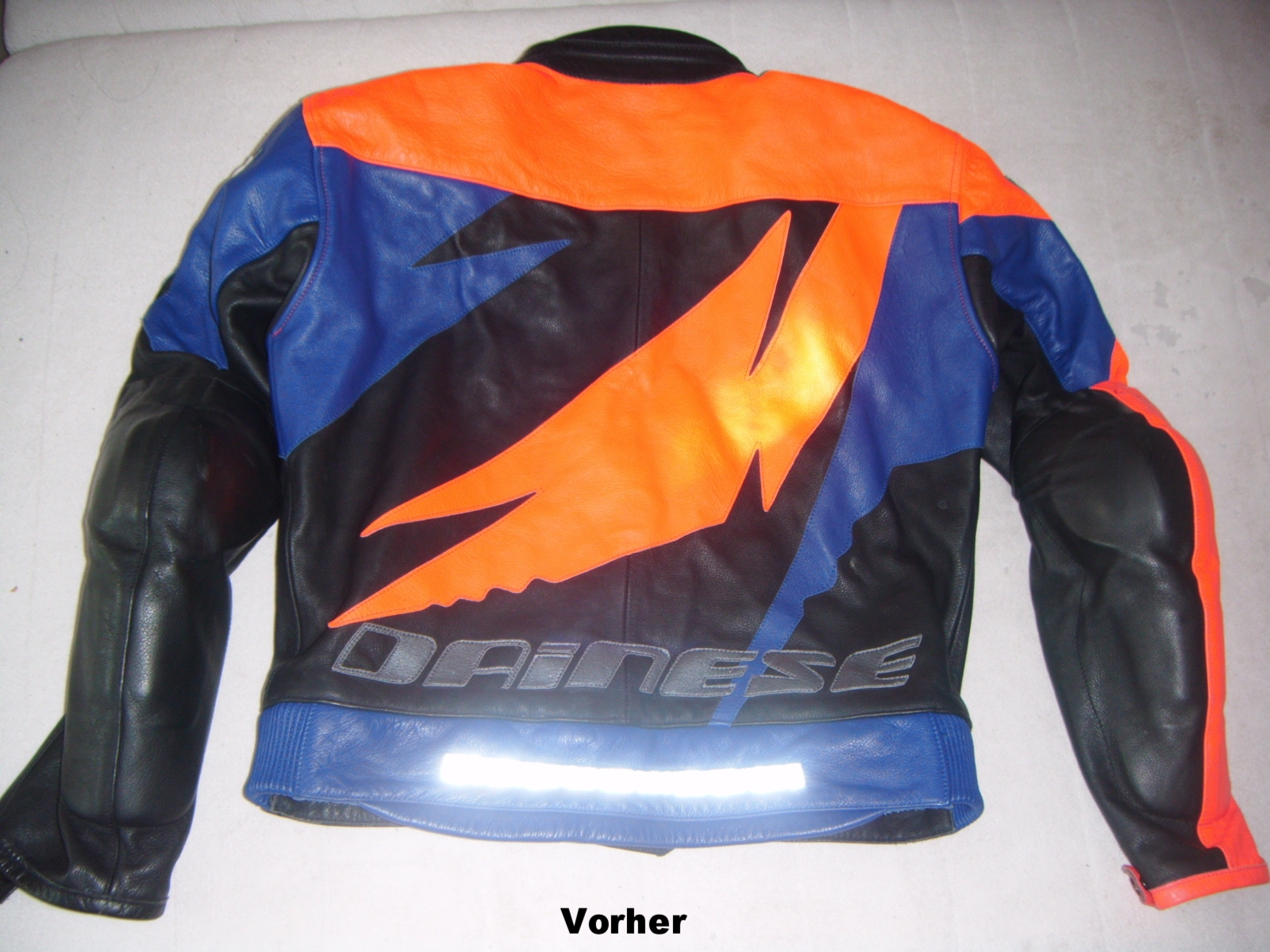 Motorrad Jacke Vorher 