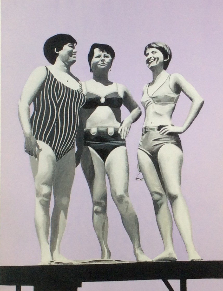 Le tre grazie, acrilico, 2008, 60x80